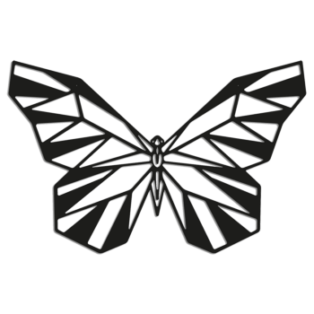 Wanddekoration aus Metall Schmetterling 2.0