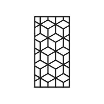 Wanddeko aus Metall - Geometrische Formen 2.0 Small - 60 x 30 cm