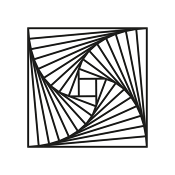 Wanddekoration aus Metall Geometrische Formen 3.0