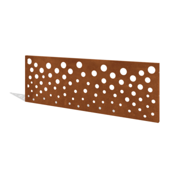 Sichtschutzzaun aus Cortenstahl H Paneel B 180 x 63,3 cm
