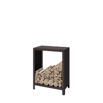 Holzlager aus Stahl - Indiana - 80 x 40 x 100 cm - RAL7016 matte (anthrazitgrau)