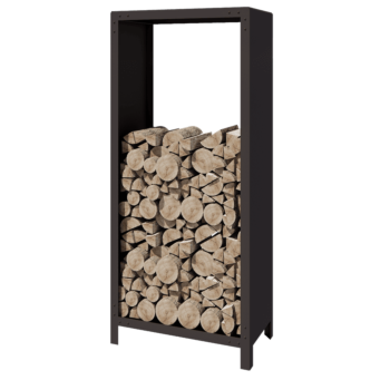 Holzlager aus Stahl - Indiana - 80 x 40 x 180 cm - RAL7016 matte (anthrazitgrau)