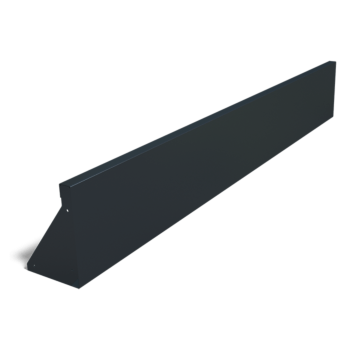 Pulverbeschichtete Stahlstützmauer gerade 200 cm (Höhe 30 cm)