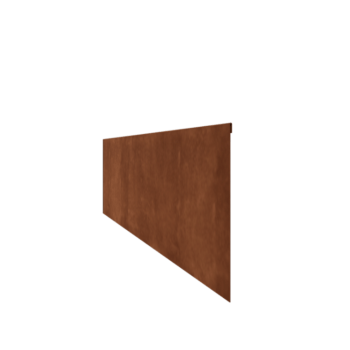 Beeteinfassung abgeflacht aus Cortenstahl 35 cm (Länge 240 cm)