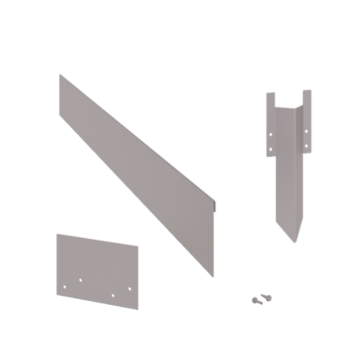 Rasenkante aus verzinktem Stahl - Abgeflacht - Höhe 13 cm - Kompletter Satz 24 meter