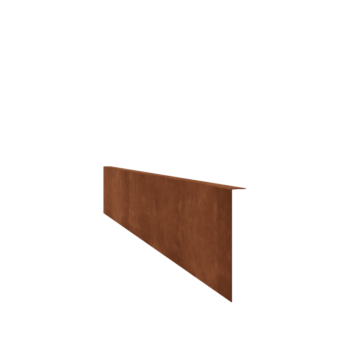 Beeteinfassung gebogen aus Cortenstahl 22 cm (Länge 150 cm)