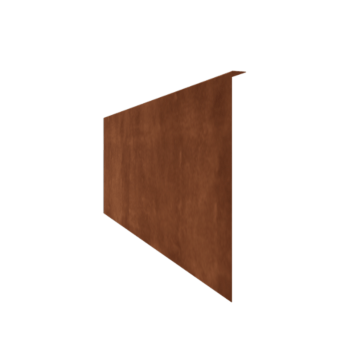 Beeteinfassung gebogen aus Cortenstahl 45 cm (Länge 150 cm) 