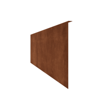Beeteinfassung gebogen aus Cortenstahl 45 cm (Länge 240 cm)
