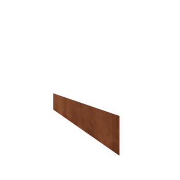Rasenkante gerade aus Cortenstahl 15 cm (Länge 240 cm)