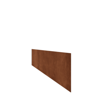 Beeteinfassung gerade aus Cortenstahl 25 cm (Länge 150 cm)