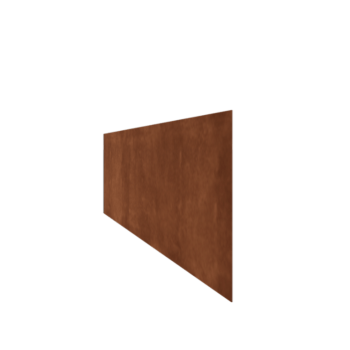 Beeteinfassung gerade aus Cortenstahl 37,5 cm (Länge 240 cm)