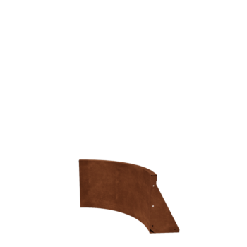 Cortenstahl Stützmauer - Innenkurve - 50 x 50 x 40 cm