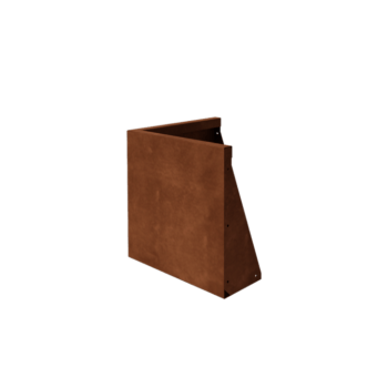 Cortenstahl Stützmauer - Außenecke - 50 x 50 x 50 cm