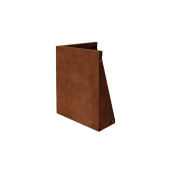 Cortenstahl Stützmauer - Außenecke - 50 x 50 x 60 cm