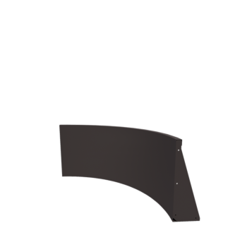 Stützmauer aus Stahl - Innenkurve - 100 x 100 x 60 cm - Andere RAL farbe