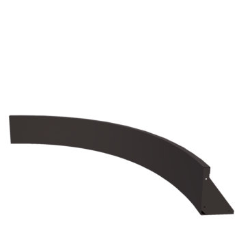 Stützmauer aus Stahl - Innenkurve - 150 x 150 x 30 cm - Andere RAL farbe