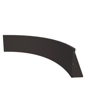 Stützmauer aus Stahl - Innenkurve - 150 x 150 x 50 cm - Andere RAL farbe