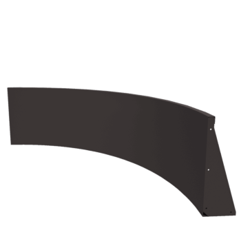 Stützmauer aus Stahl - Innenkurve - 150 x 150 x 60 cm - Andere RAL farbe