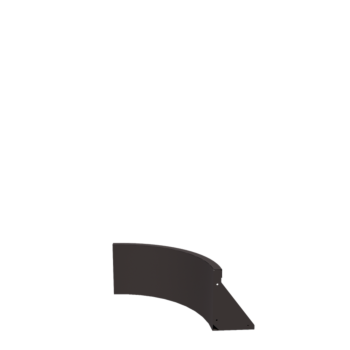 Stützmauer aus Stahl - Innenkurve - 50 x 50 x 30 cm - Andere RAL farbe