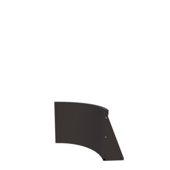 Stützmauer aus Stahl - Innenkurve - 50 x 50 x 50 cm - RAL7016 matte (anthrazitgrau)