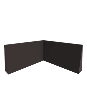 Stützmauer aus Stahl - Innenecke - 100 x 100 x 60 cm - Andere RAL farbe