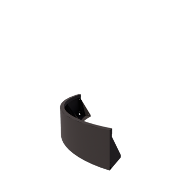 Stützmauer aus Stahl - Außenkurve - 100 x 100 x 30 cm - Andere RAL farbe