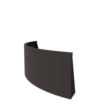 Stützmauer aus Stahl - Außenkurve - 150 x 150 x 60 cm - Andere RAL farbe