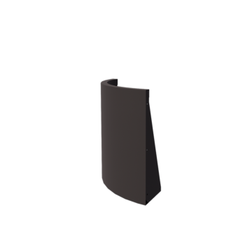 Stützmauer aus Stahl - Außenkurve - 50 x 50 x 60 cm - Andere RAL farbe