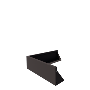 Stützmauer aus Stahl - Außenecke - 100 x 100 x 30 cm - Andere RAL farbe