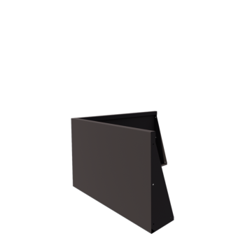 Stützmauer aus Stahl - Außenecke - 100 x 100 x 60 cm - Andere RAL farbe