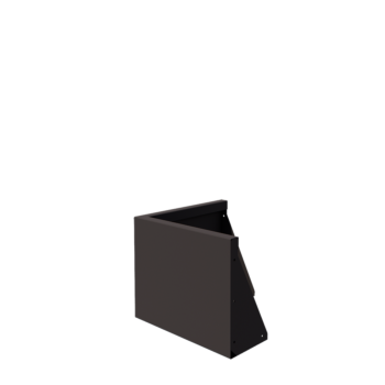 Stützmauer aus Stahl - Außenecke - 50 x 50 x 40 cm - Andere RAL farbe