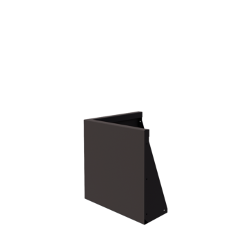 Stützmauer aus Stahl - Außenecke - 50 x 50 x 50 cm - Andere RAL farbe