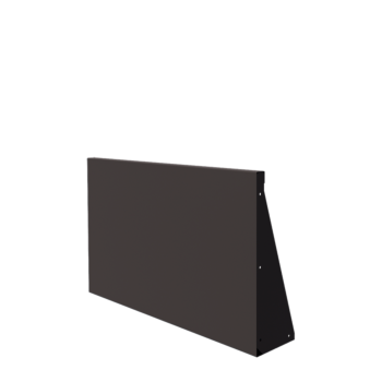 Stützmauer aus Stahl - Gerade - 100 x 60 cm - RAL7016 matte (anthrazitgrau)