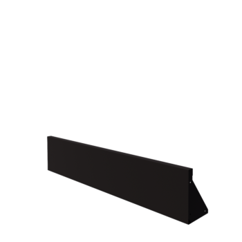 Stützmauer aus Stahl - Gerade - 150 x 30 cm - RAL9005 matte (schwarz)
