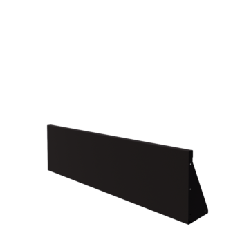 Stützmauer aus Stahl - Gerade - 150 x 40 cm - RAL9005 matte (schwarz)