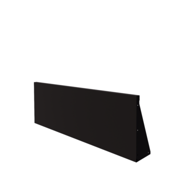 Stützmauer aus Stahl - Gerade - 150 x 50 cm - RAL9005 matte (schwarz)