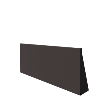 Stützmauer aus Stahl - Gerade - 150 x 60 cm - RAL7016 matte (anthrazitgrau)