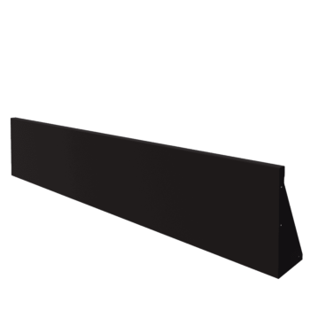 Stützmauer aus Stahl - Gerade - 200 x 40 cm - RAL9005 matte (schwarz)