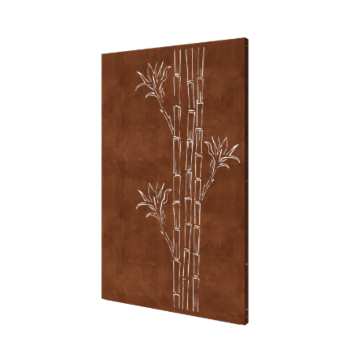 Cortenstahl-Paneel Bambus 120 x 6 x 190 cm