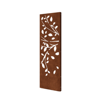 Cortenstahl-Paneel Baum Teil 2 60 x 6 x 190 cm
