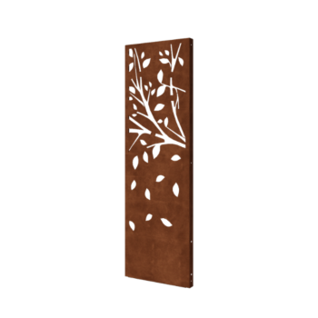 Cortenstahl-Paneel Baum Teil 3 60 x 6 x 190 cm
