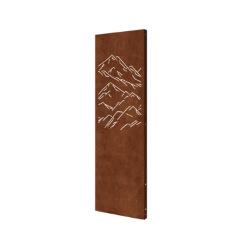 Cortenstahl-Paneel Berge Teil 1 60 x 6 x 190 cm