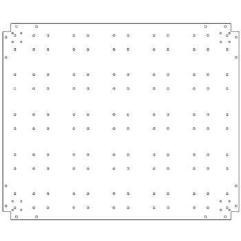 Bodenplatte aus verzinktem Stahl - 100 x 120 cm