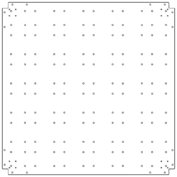 Bodenplatte aus verzinktem Stahl - 120 x 120 cm