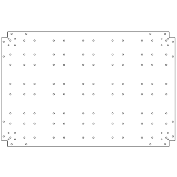 Bodenplatte aus verzinktem Stahl - 80 x 120 cm