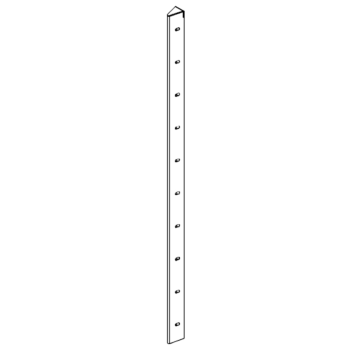 Cortenstahl Eckstück 30° 100 cm