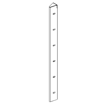 Cortenstahl Eckstück 30° 60 cm