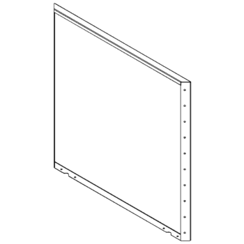 Pflanzkübel aus Stahl - Paneel - 100 x 100 cm - RAL9010 matte (weiß)