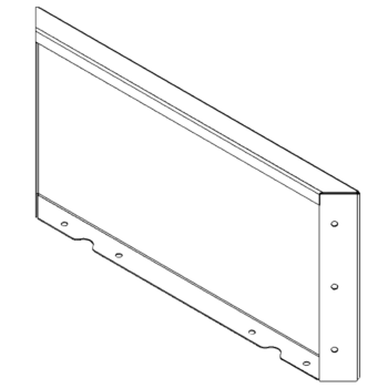 Pflanzkübel aus Stahl - Paneel - 30 x 60 cm - RAL7016 matte (anthrazitgrau)