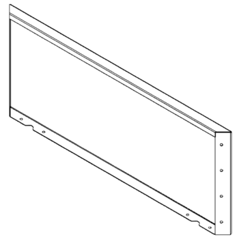 Pflanzkübel aus Stahl - Paneel - 40 x 100 cm - RAL7016 matte (anthrazitgrau)